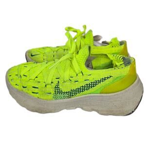 Nike Space Hippie 04 Lemon Twist Sneakers Neon Yellow Kicks Women's Size 7 Cool